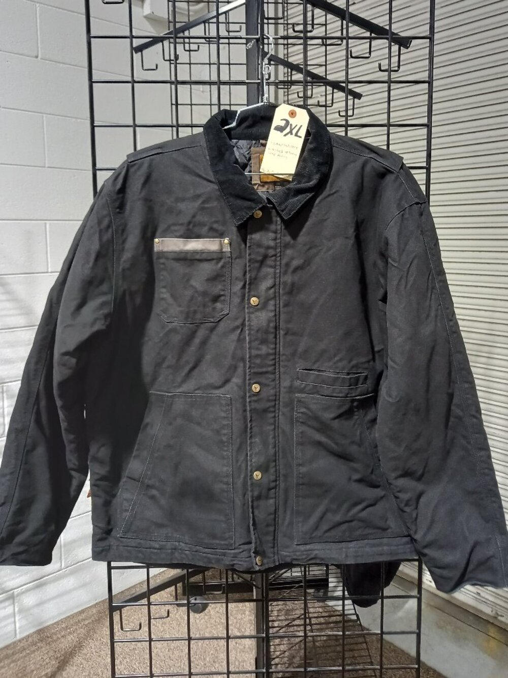 CANVAS CONCEALED CARRY JACKET - Black | 2XL - Picture 2 of 6